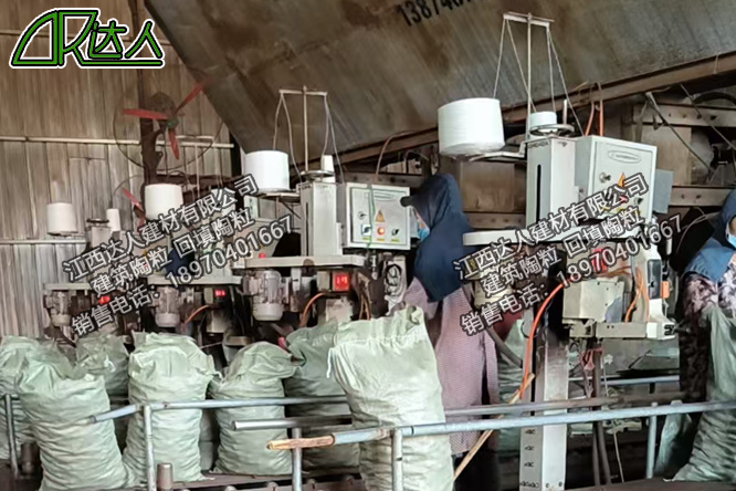 江西達(dá)人建材有限公司_建筑陶粒打包車間